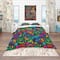 Designart 'Mosaic Pattern with Flowers' Bohemian & Eclectic Bedding Set - Duvet Cover & Shams